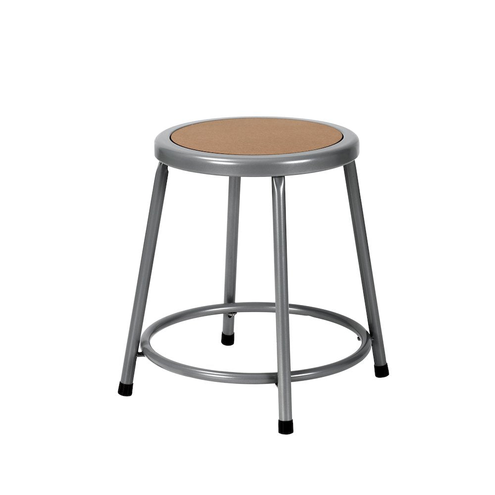 18" Heavy Duty Steel Stool, Grey
