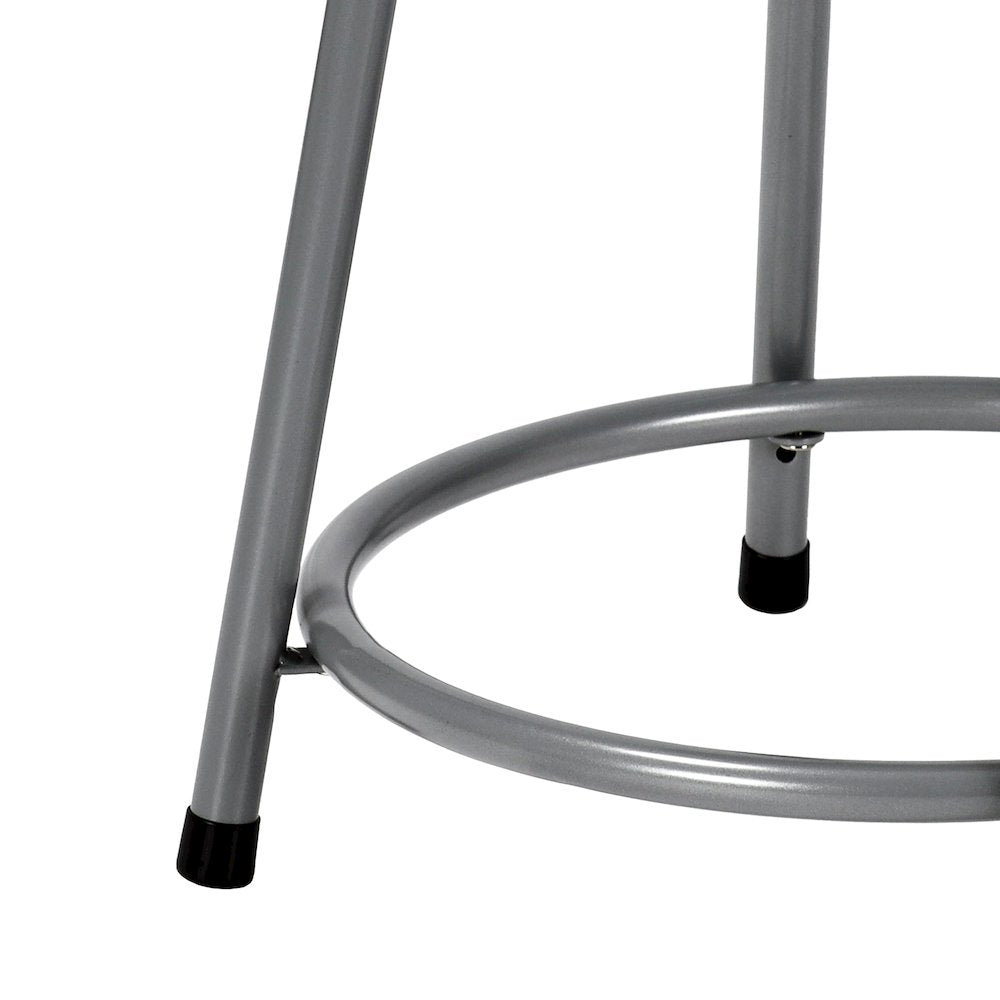 18" Heavy Duty Steel Stool, Grey