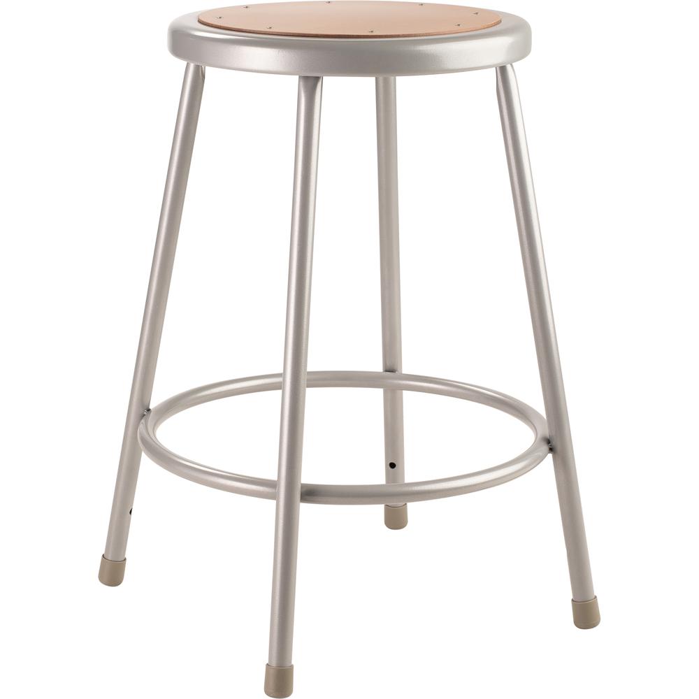 (4 Pack) NPS® 24" Heavy Duty Steel Stool, Grey