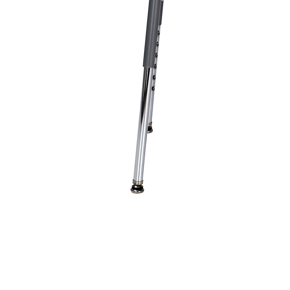 24.5 -32.5" Height Adjustable Heavy Duty Steel Stool, Grey