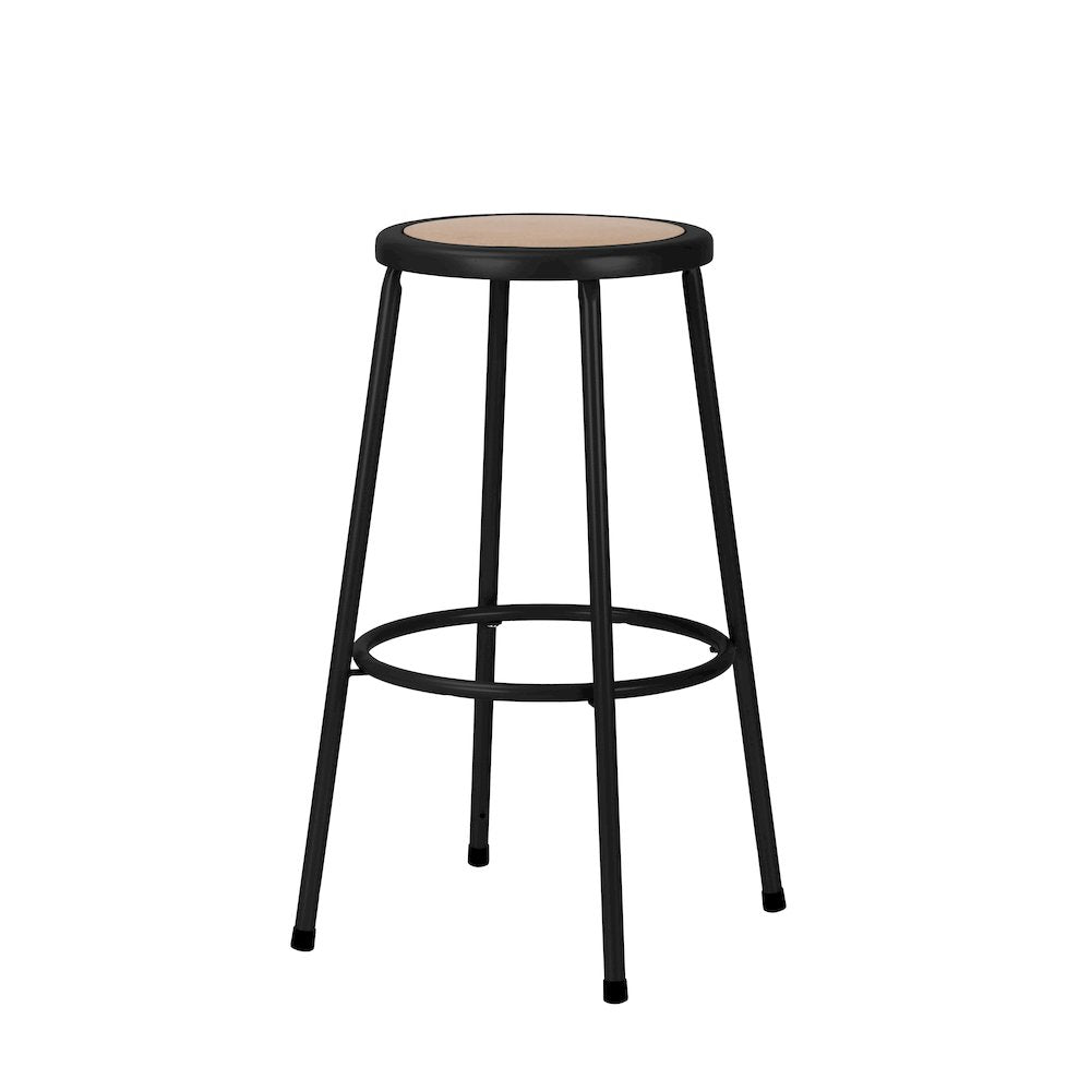 30" Heavy Duty Steel Stool, Black