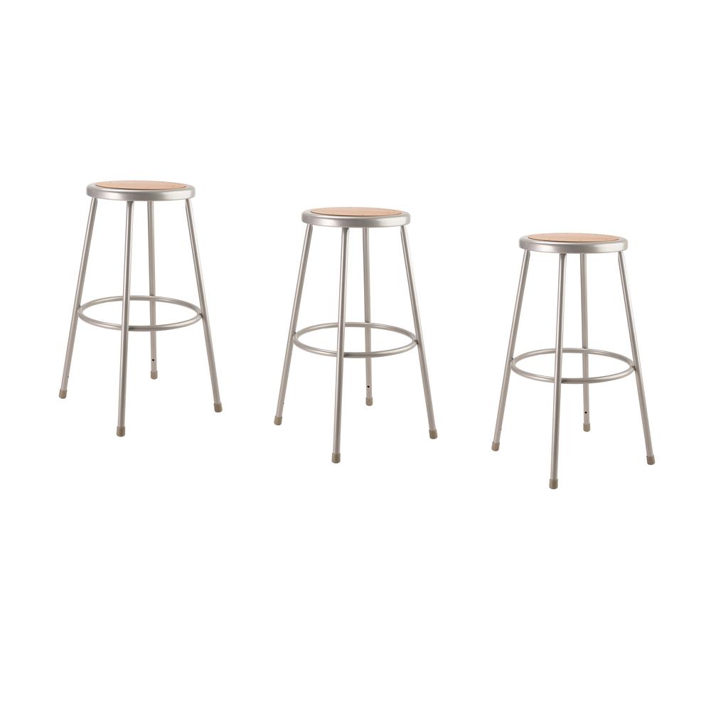 NPS® 30" Heavy Duty Steel Stool, Grey