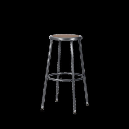 30.5 -38.5" Height Adjustable Heavy Duty Steel Stool, Grey