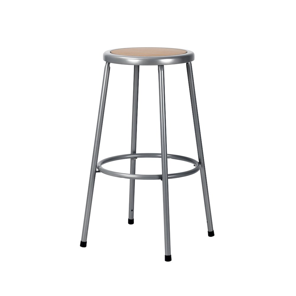 30" Heavy Duty Steel Stool, Grey