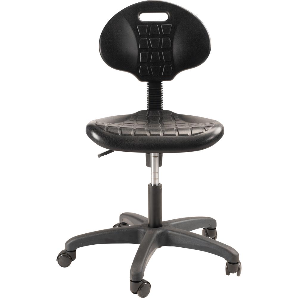 NPS® Polyurethane Task Chair, 16"-21" Height, Black