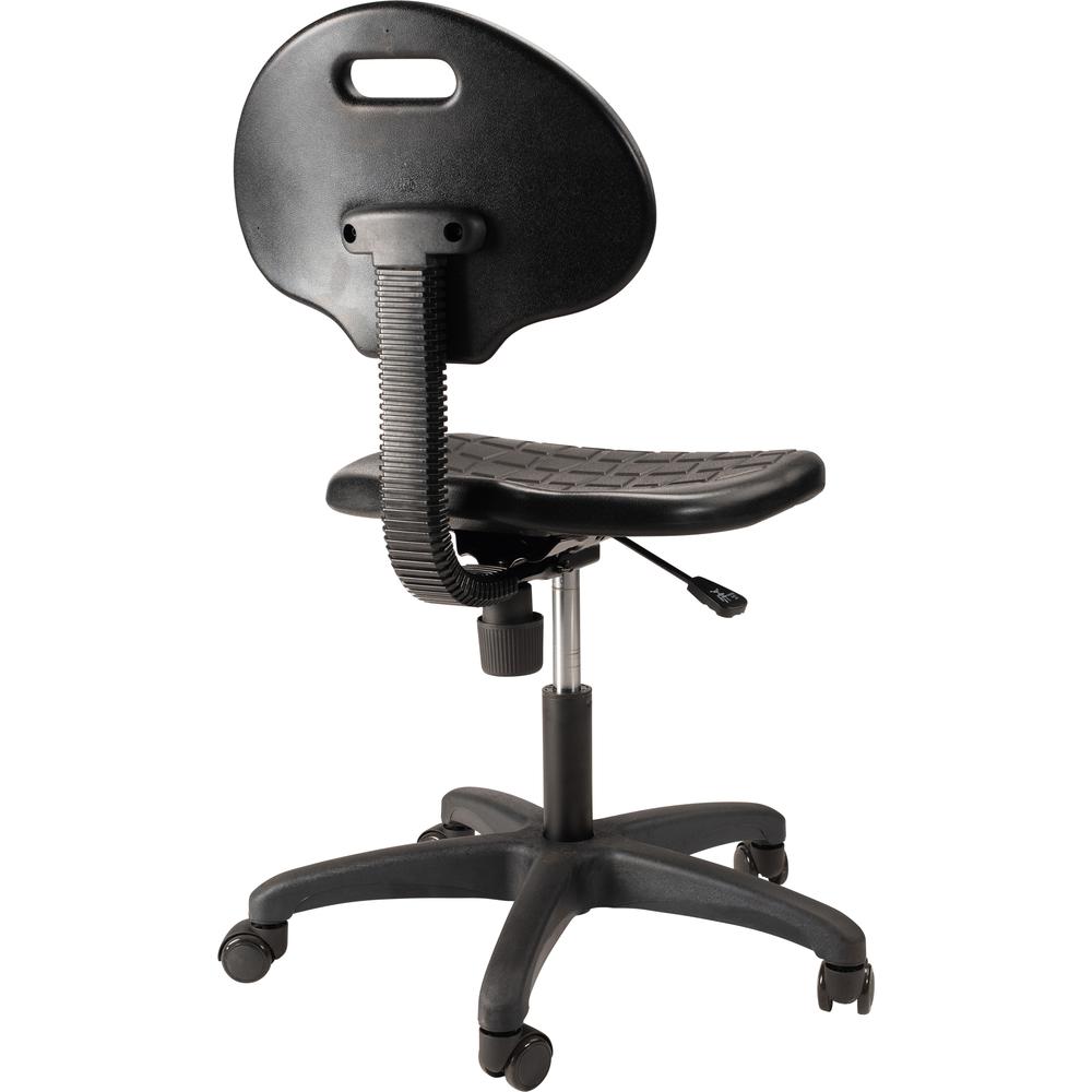 NPS® Polyurethane Task Chair, 16"-21" Height, Black