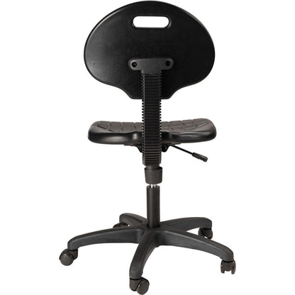NPS® Polyurethane Task Chair, 16"-21" Height, Black