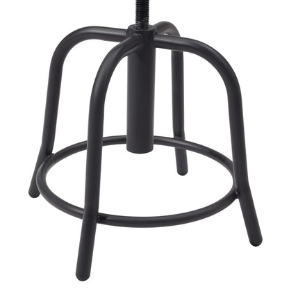 NPS® 18” - 24” Height Adjustable Swivel Stool, Persian Blue Seat and Black Frame
