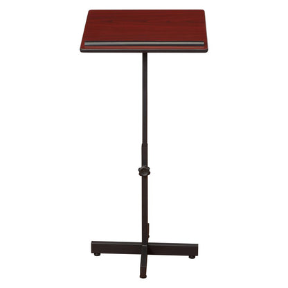 Oklahoma Sound® Portable Presentation Lectern Stand, Mahogany