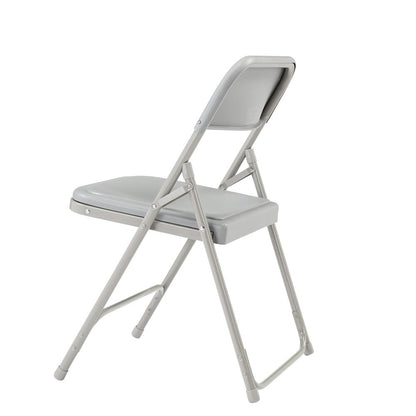 NPS® 800 Series Premium Lightweight Plastic Folding Chair, Grey (Pack of 4)