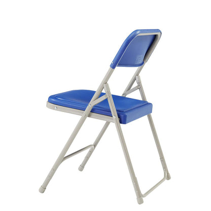 NPS® 800 Series Premium Lightweight Plastic Folding Chair, Blue (Pack of 4)