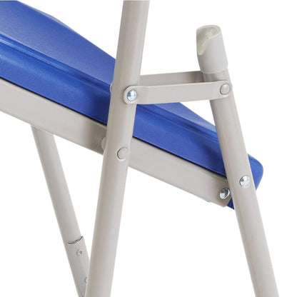 NPS® 800 Series Premium Lightweight Plastic Folding Chair, Blue (Pack of 4)