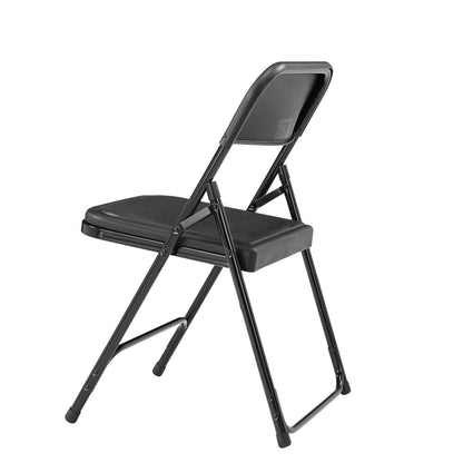 NPS® 800 Series Premium Lightweight Plastic Folding Chair, Black (Pack of 4)