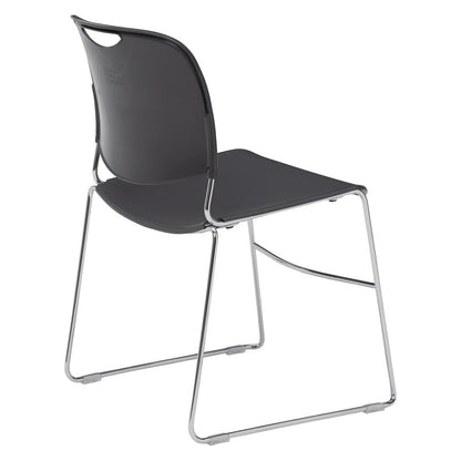 NPS® 8500 Series Ultra-Compact Plastic Stack Chair, Gunmetal