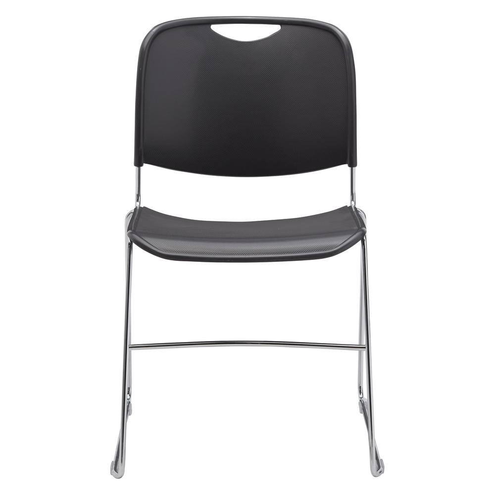 NPS® 8500 Series Ultra-Compact Plastic Stack Chair, Gunmetal