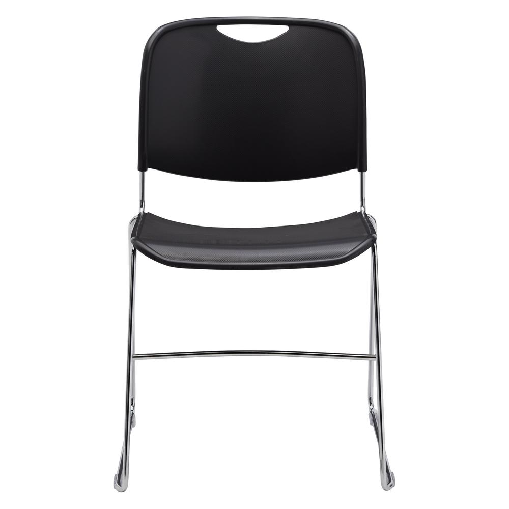 NPS® 8500 Series Ultra-Compact Plastic Stack Chair, Gunmetal