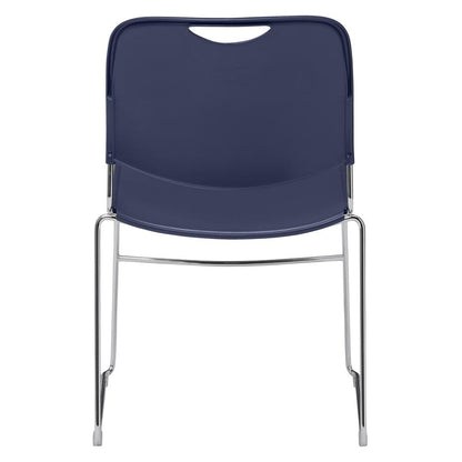 NPS® 8500 Series Ultra-Compact Plastic Stack Chair, Navy Blue