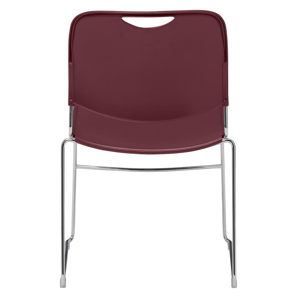 NPS® 8500 Series Ultra-Compact Plastic Stack Chair, Wine