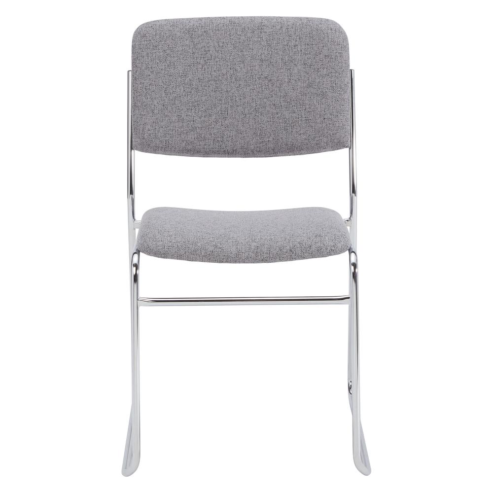 NPS® 8600 Series Fabric Padded Signature Stack Chair, Classic Grey