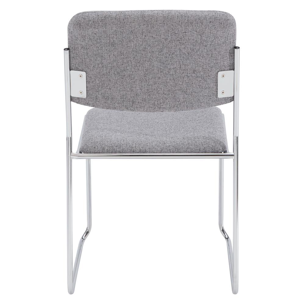 NPS® 8600 Series Fabric Padded Signature Stack Chair, Classic Grey