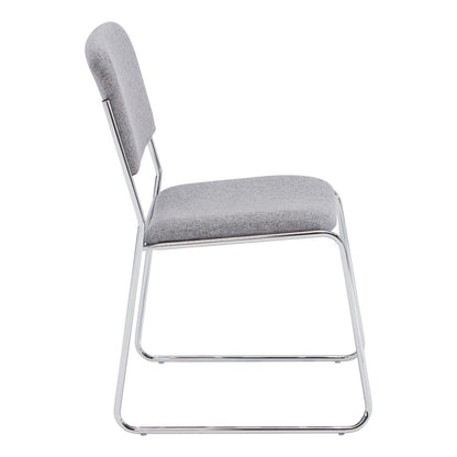 NPS® 8600 Series Fabric Padded Signature Stack Chair, Classic Grey
