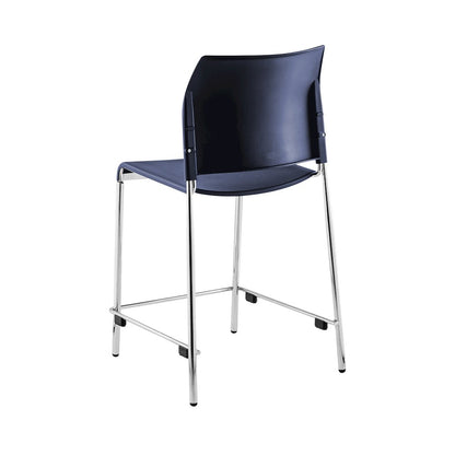 8800 Series Cafetorium Plastic Stool, Counter Height, Navy