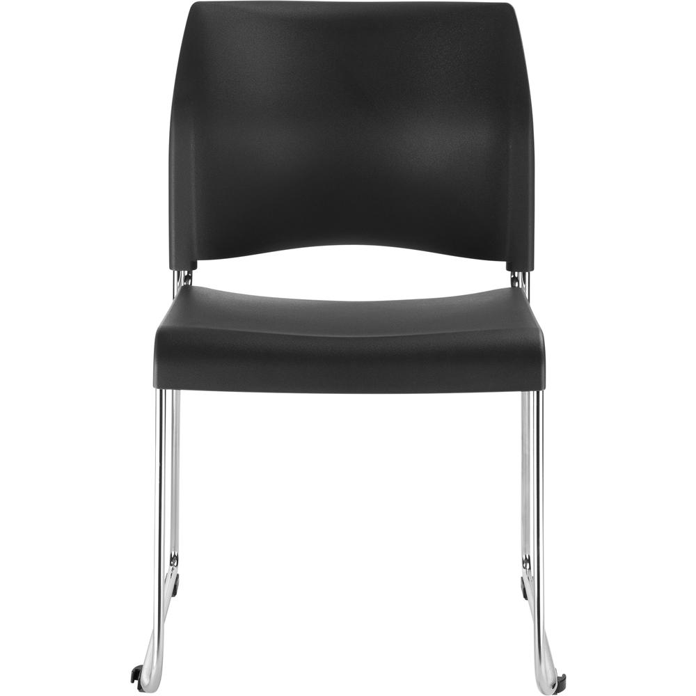 NPS® 8800 Series Cafetorium Plastic Stack Chair, Charcoal