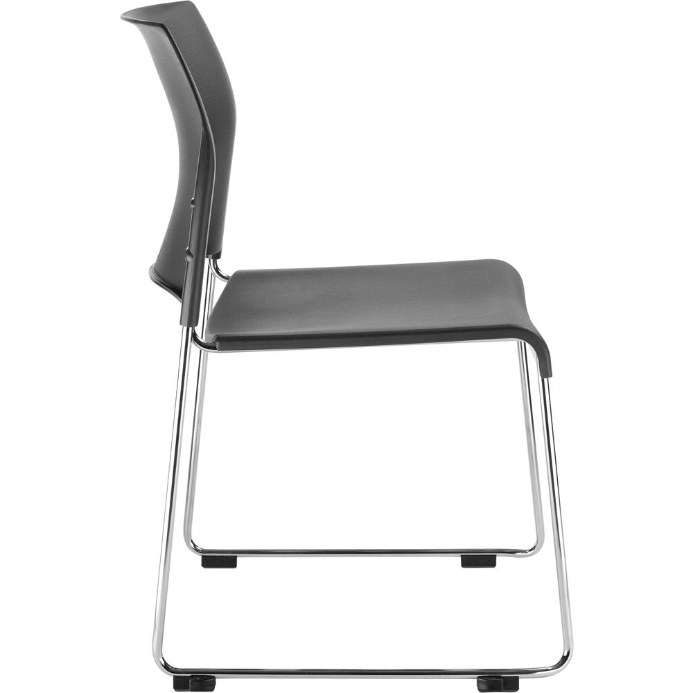 NPS® 8800 Series Cafetorium Plastic Stack Chair, Charcoal