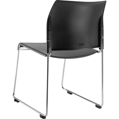 NPS® 8800 Series Cafetorium Plastic Stack Chair, Charcoal