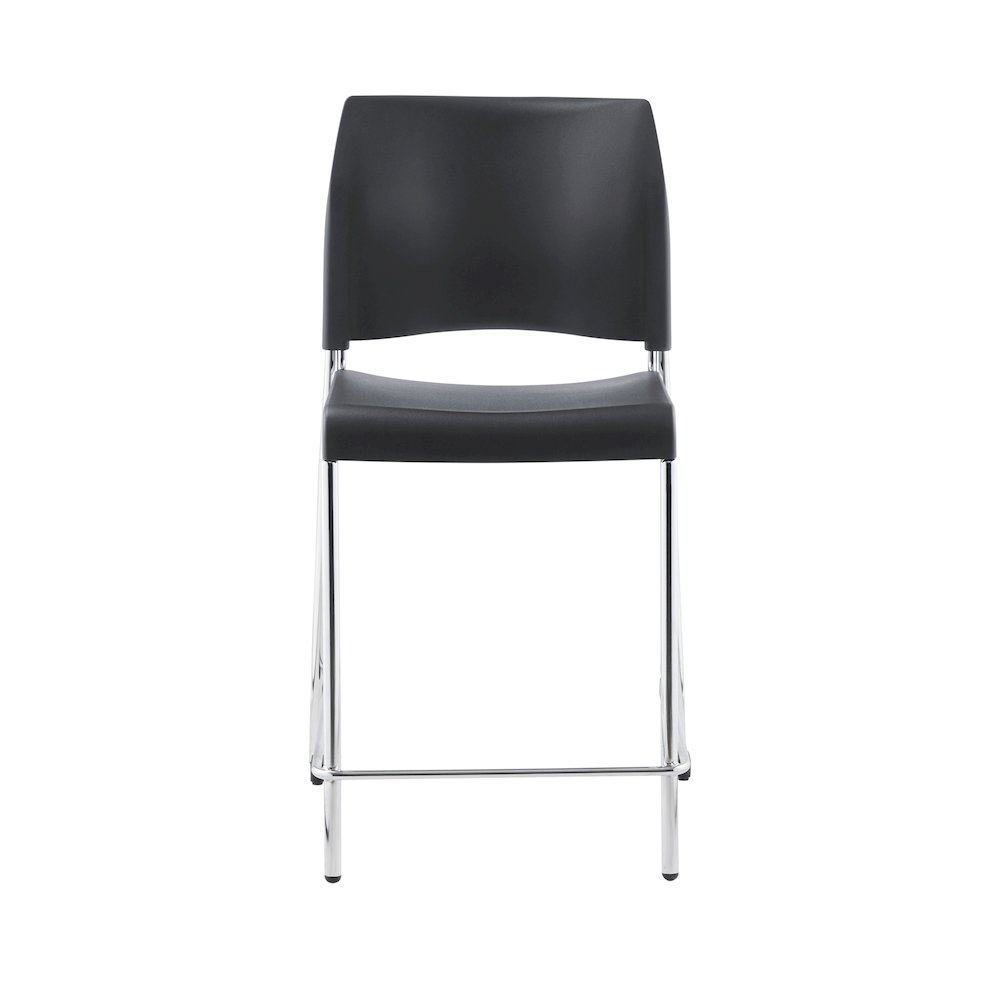 8800 Series Cafetorium Plastic Stool, Counter Height, Charcoal