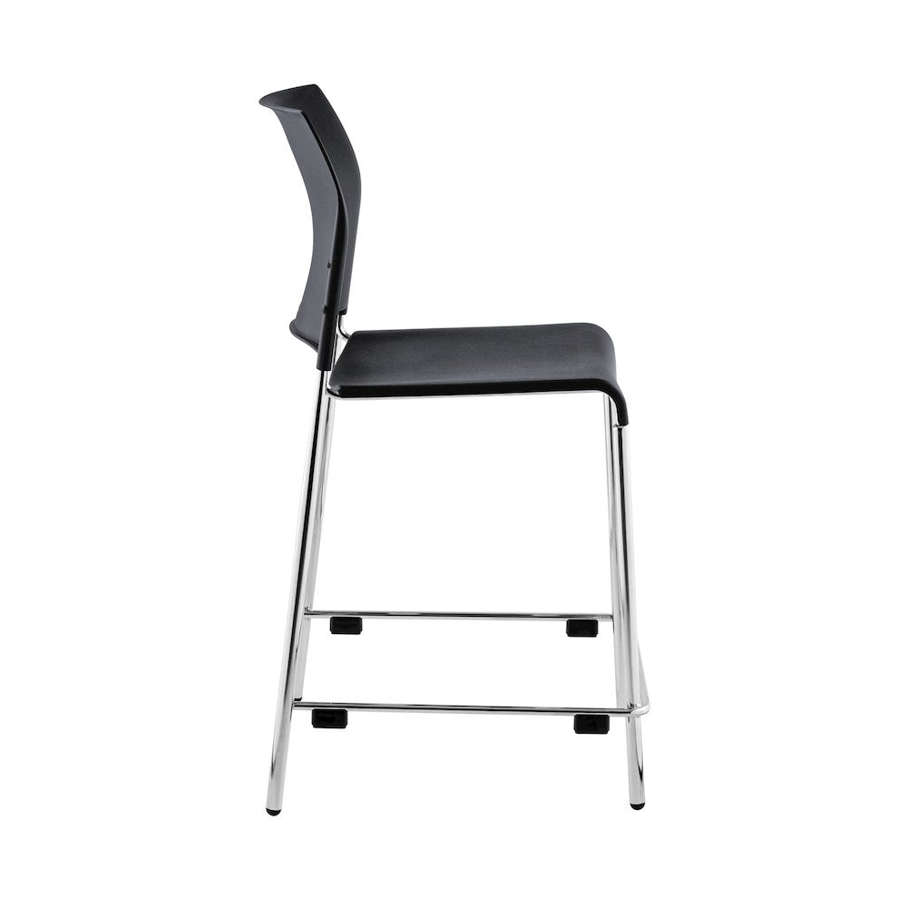 8800 Series Cafetorium Plastic Stool, Counter Height, Charcoal