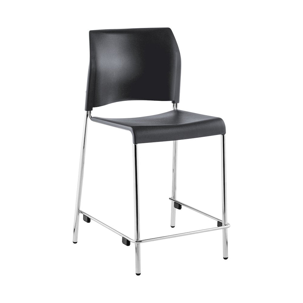 8800 Series Cafetorium Plastic Stool, Counter Height, Charcoal