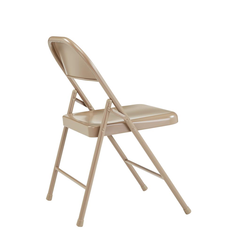 Commercialine® All-Steel Folding Chair, Beige (Pack of 4)