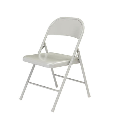 Commercialine® All-Steel Folding Chair, Grey (Pack of 4)