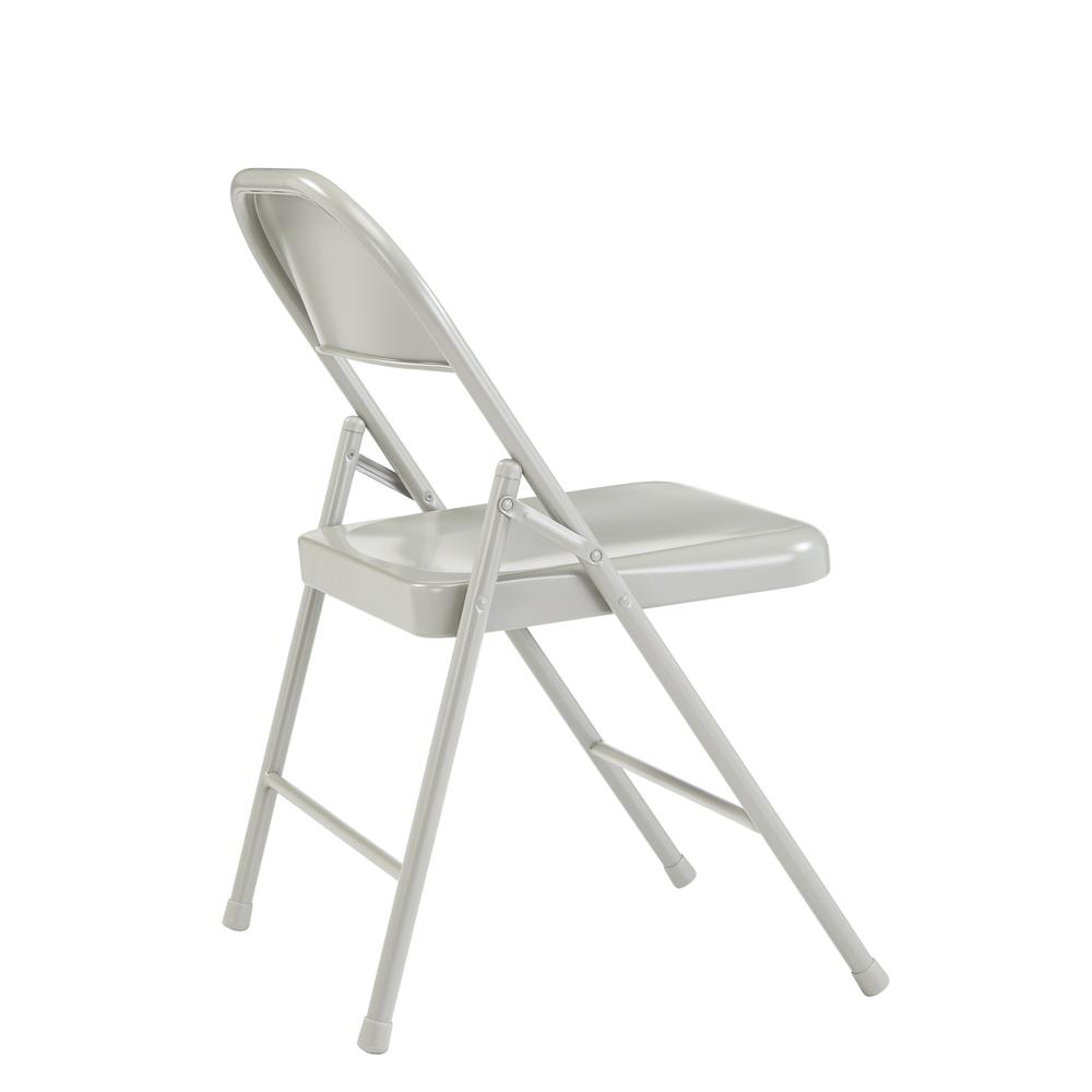 Commercialine® All-Steel Folding Chair, Grey (Pack of 4)