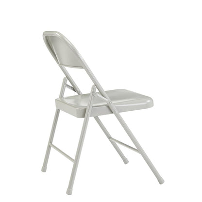 Commercialine® All-Steel Folding Chair, Grey (Pack of 4)