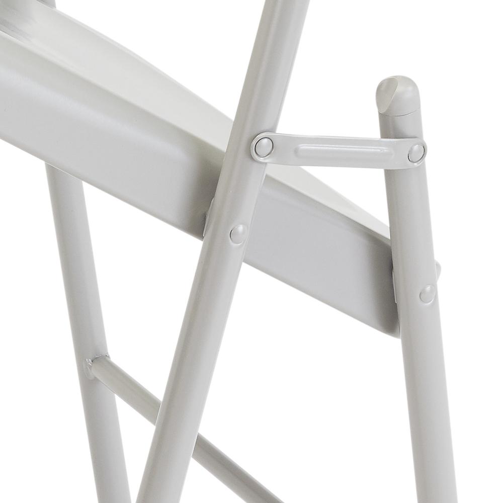 Commercialine® All-Steel Folding Chair, Grey (Pack of 4)