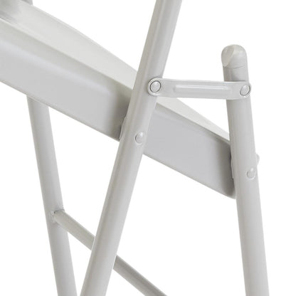 Commercialine® All-Steel Folding Chair, Grey (Pack of 4)