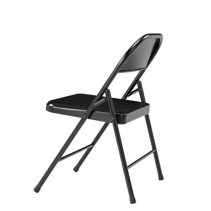 Commercialine® All-Steel Folding Chair, Black (Pack of 4)