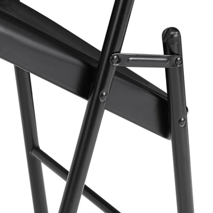 Commercialine® All-Steel Folding Chair, Black (Pack of 4)