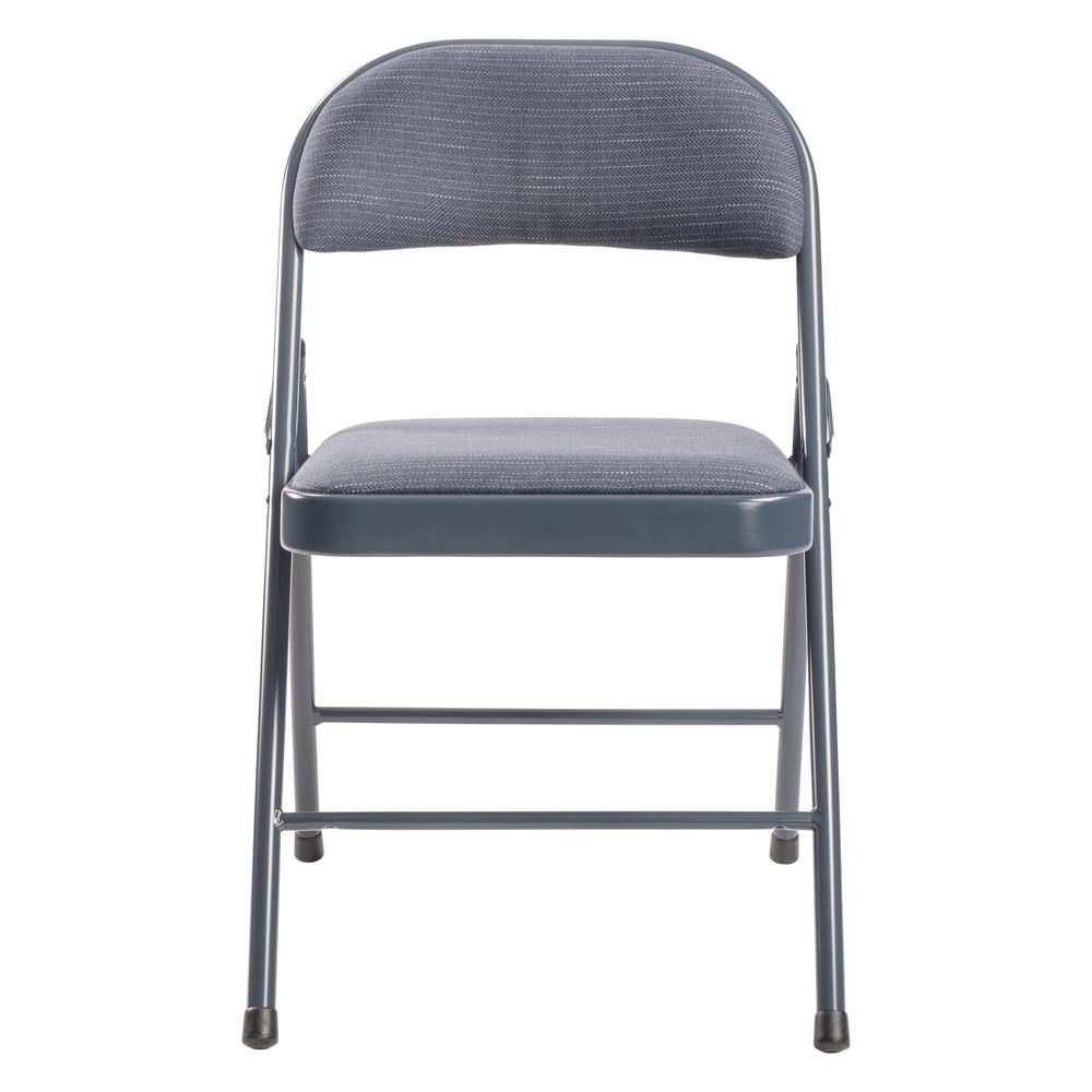 Commercialine® 900 Series Fabric Padded Folding Chair, Star Trail Blue (Pack of 4)