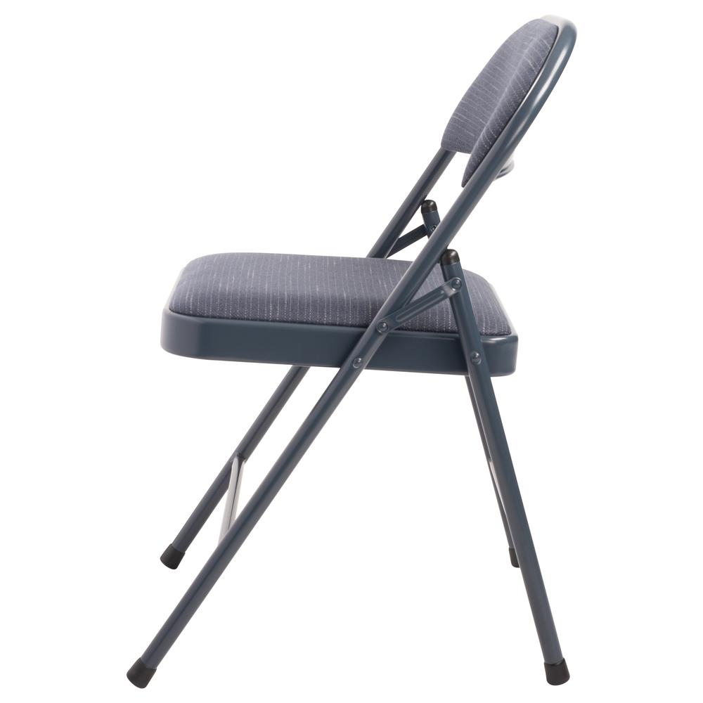 Commercialine® 900 Series Fabric Padded Folding Chair, Star Trail Blue (Pack of 4)