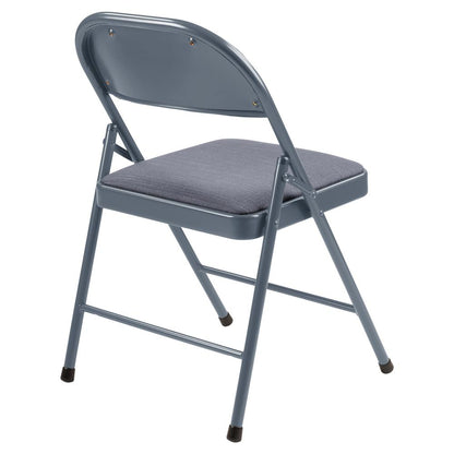 Commercialine® 900 Series Fabric Padded Folding Chair, Star Trail Blue (Pack of 4)