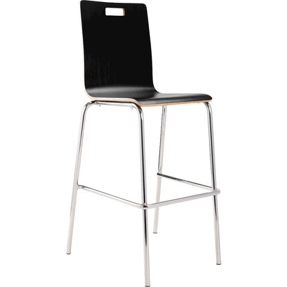 Bushwick Bentwood Stool, Black