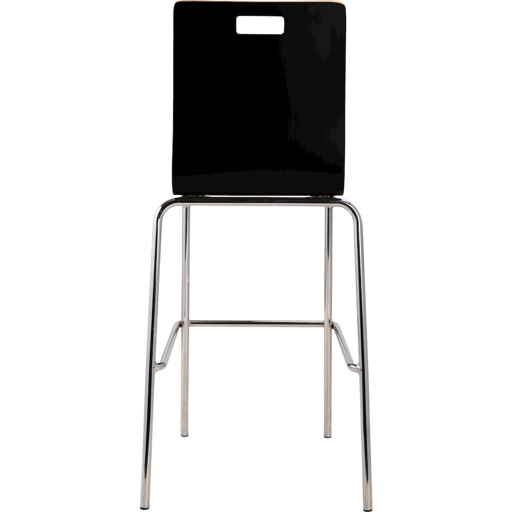 Bushwick Bentwood Stool, Black