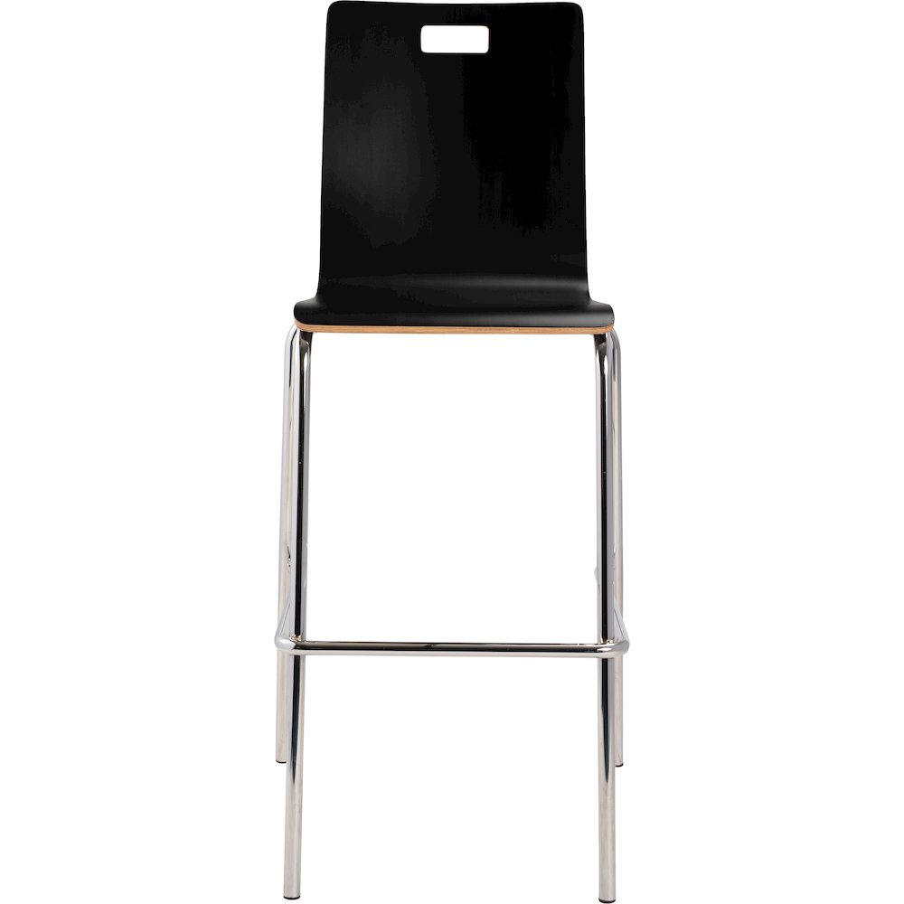 Bushwick Bentwood Stool, Black