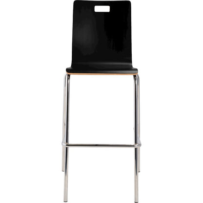 Bushwick Bentwood Stool, Black