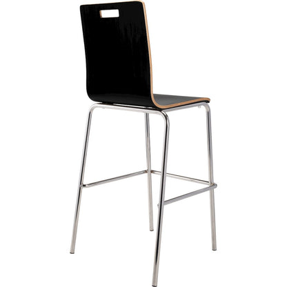 Bushwick Bentwood Stool, Black
