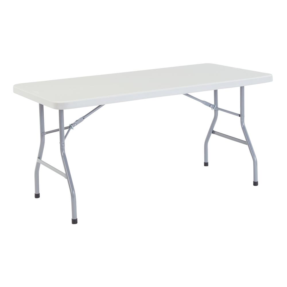 NPS® 30" x 60" Heavy Duty Folding Table, Speckled Gray