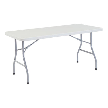 NPS® 30" x 60" Heavy Duty Folding Table, Speckled Gray